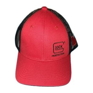 Glock Georgia Trucker Hat Mesh SnapBack  Red & White USA Flag Patch NWT